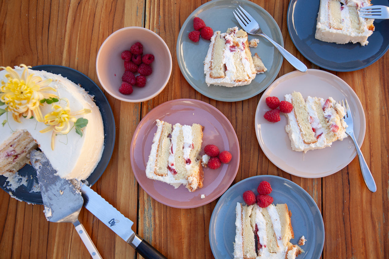 DESSERT PLATE IN PEACH