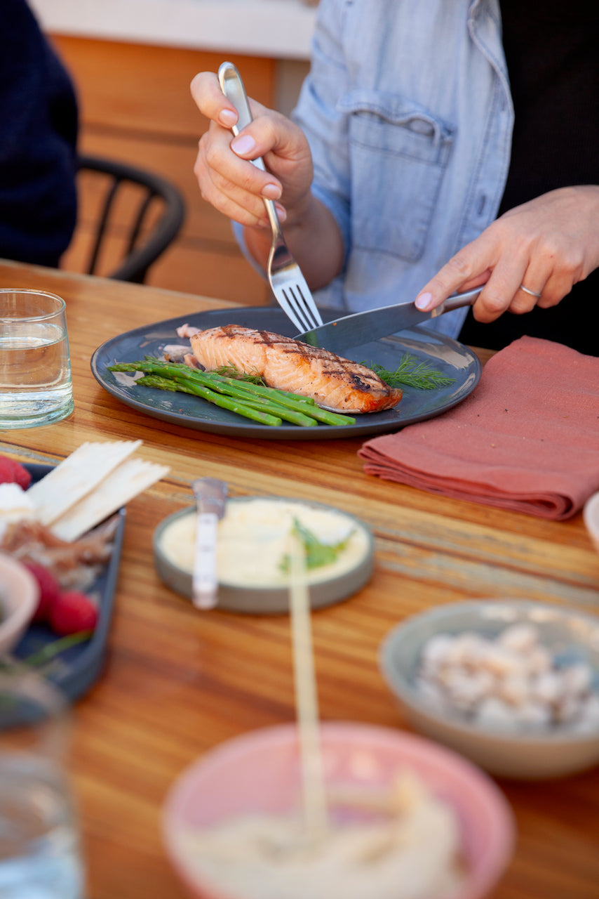DINNER PLATE IN DENIM