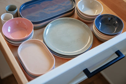 OVAL SIDE PLATE IN PEACH